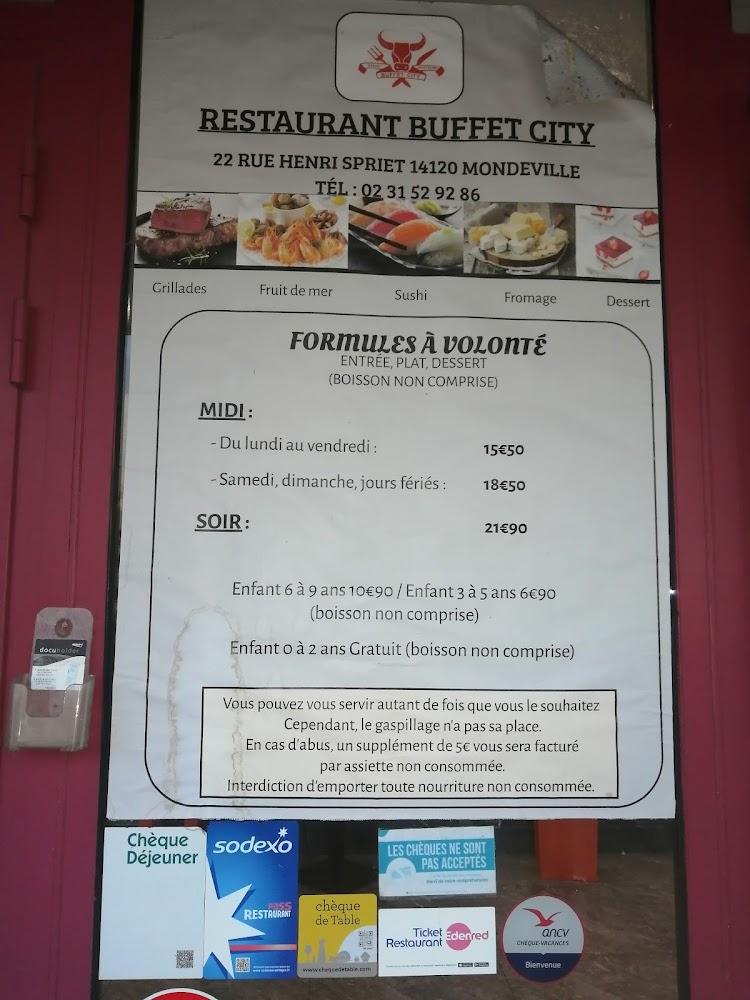 BUFFET CITY - Menu Image 1