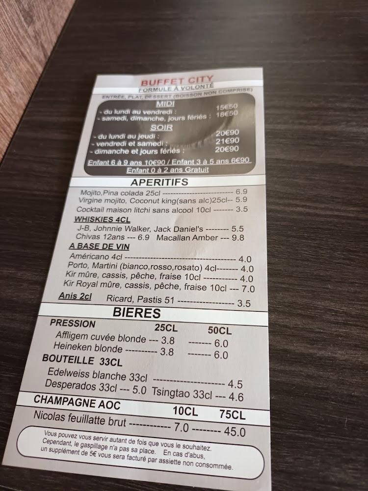 BUFFET CITY - Menu Image 2